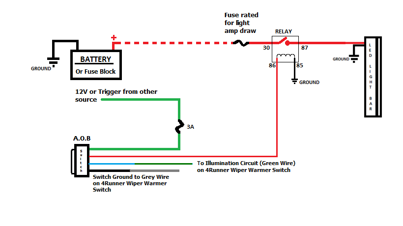 AOB switch wiring question - Toyota 4Runner Forum - Largest 4Runner Forum